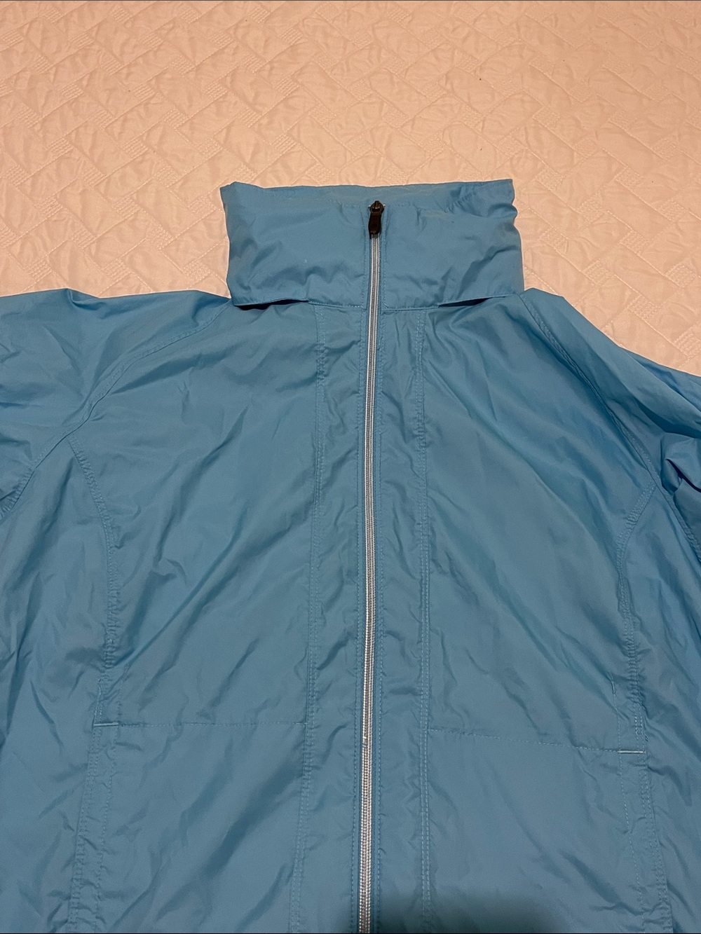 packable raincoat Columbia Light Blue Women's jacket - Picture 8 of 10